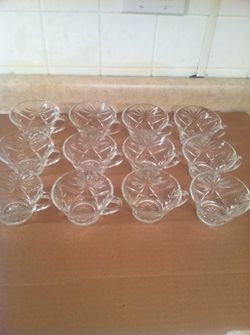 Vintage glass cups
