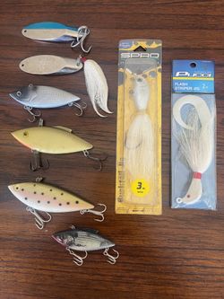 Kastmasters, Rat-L-Traps, and Bucktail Jigs