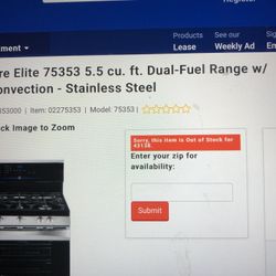 Brand New Kenmore Elite 75353Dual Fuel Range Stainless Steel Still In The Box 