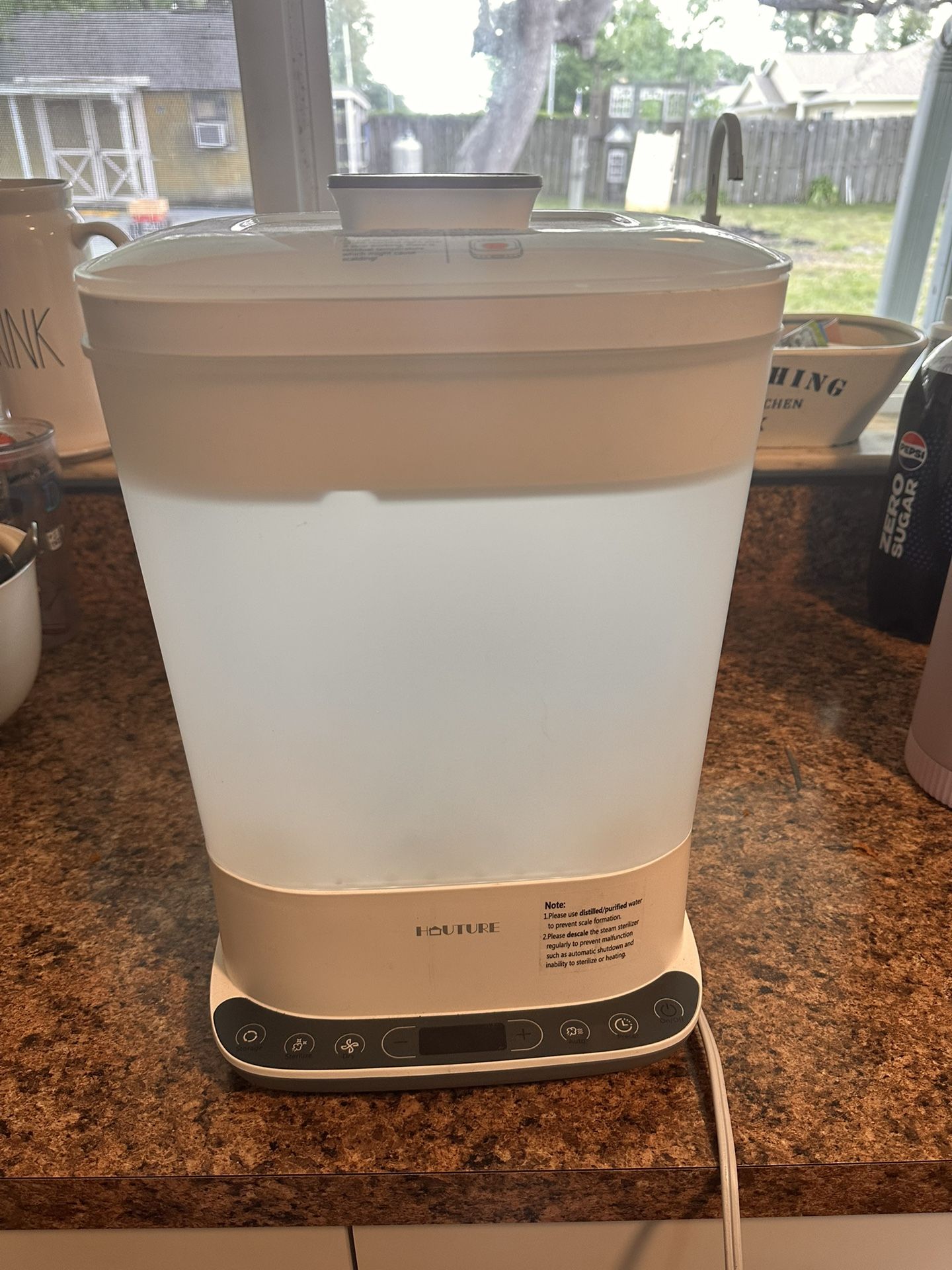 HAUTURE Bottle Sterilizer and Dryer, Electric Steam Bottle Sanitizer for Baby Stuffs, Baby Bottles & Breast Pump Accessories