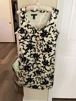 I-N-C  Black Floral Dress 👗 Size 10