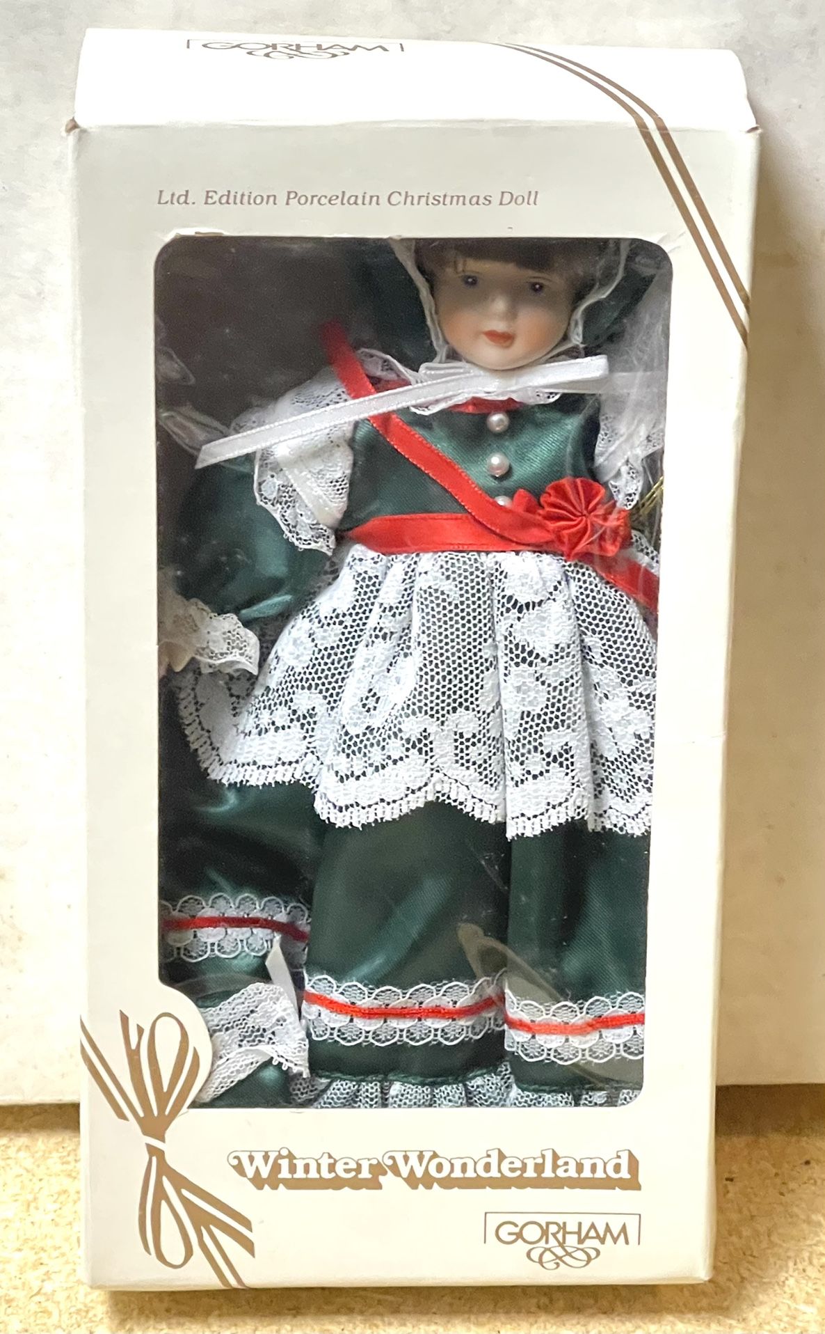 1986 Limited Edition Porcelain Christmas Doll Gorham