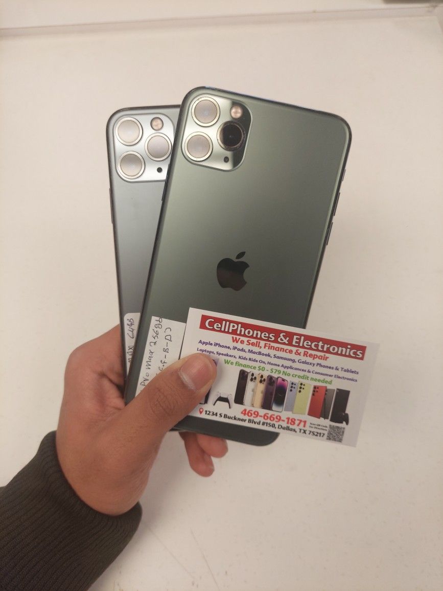 IPhone 11 Pro Max 256GB Factory Unlocked On Payments With 50$ Down