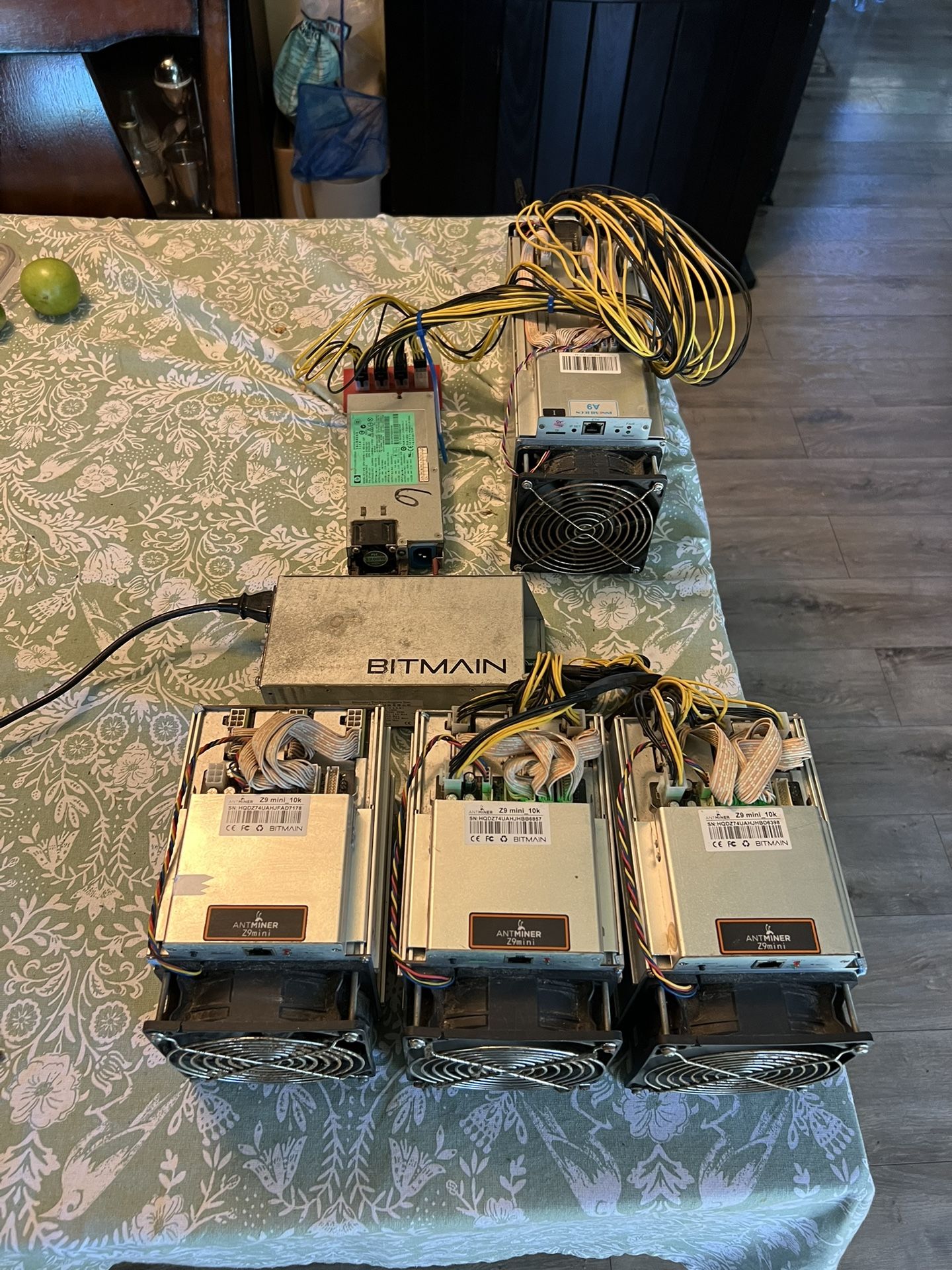 4 ASIC Crypto Miners – 3x Antminer Z9 Mini + 1x Innosilicon A9 ZMaster – Priced to Move!