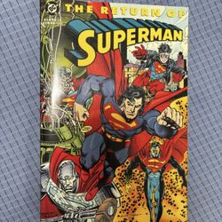 Wow Amazing vintage collection THE RETURN OF SUPERMAN DC COMICS Novel Graphics