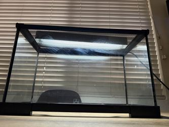 Glass Aquarium Tank with LED Light