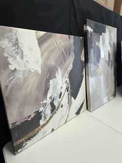 Pair of canvas art