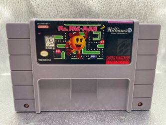 Ms. Pac-Man SNES Namco Arcade Maze Action Classic Video Game Cartridge Only Used