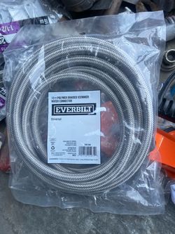 Everbilt 12 ft Braided Icemaker Water Connector