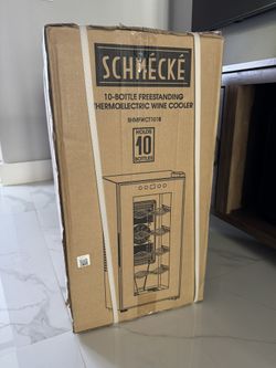 Schmécké 10 Bottle Thermoelectric Wine Cooler/Chiller - Stainless Steel