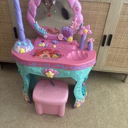 Vintage Little Mermaid Toddler Vanity