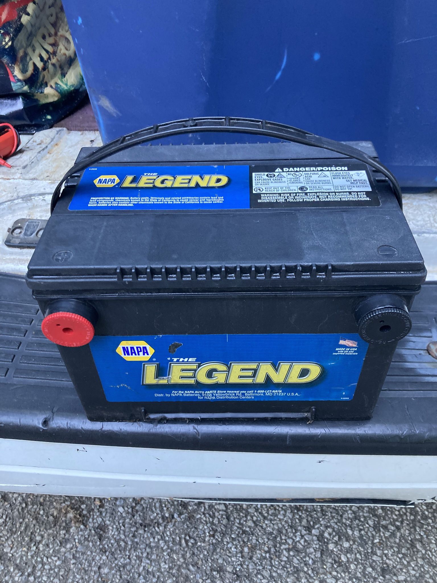 Used Napa side post battery - $20