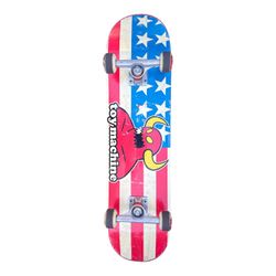 Toy Machine American Monster Complete Skateboard 7.75” American Flag Used