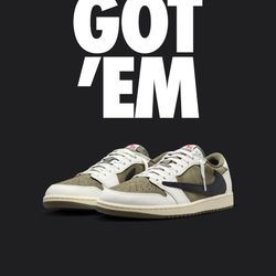 AJ1 Travis Scott (olive) Size 11.5