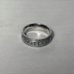 Sterling Silver Handmade Name Brittany Ring