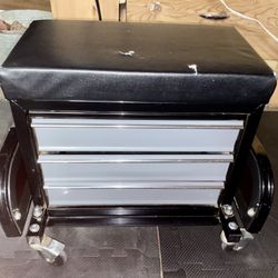 PITTSBURGH GARAGE STOOL WITH 3 DRAWERS(SLIDING)