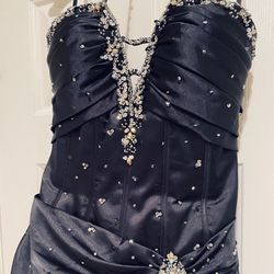 Prom Dress corset black long
