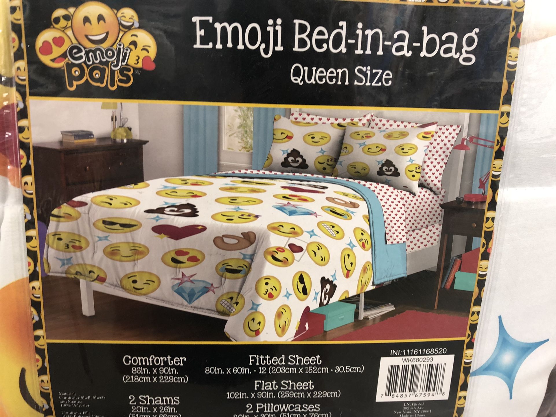 7 Pieces Bed Set Emoji