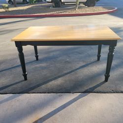 Farmstyle Kitchen Table Only With Black Legs 36"× 60" 