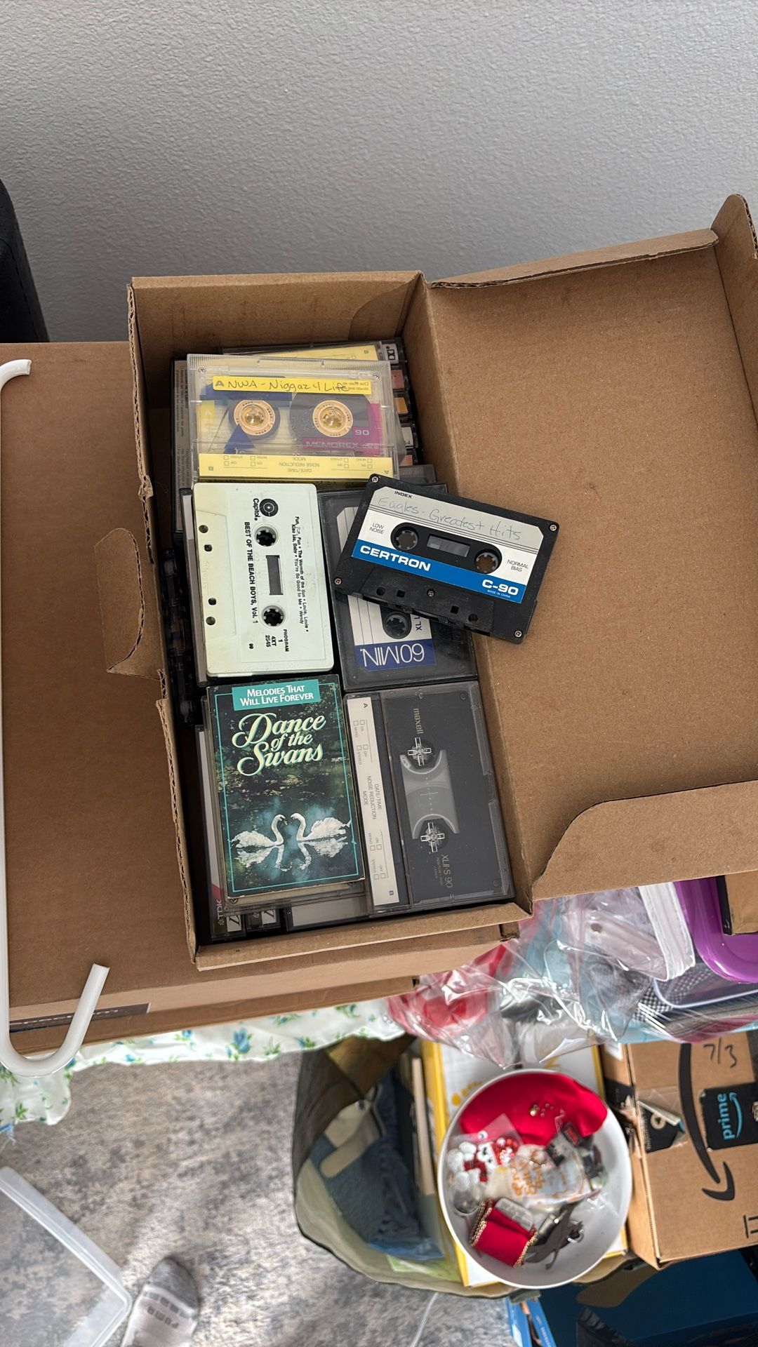 FREE box of casssettes
