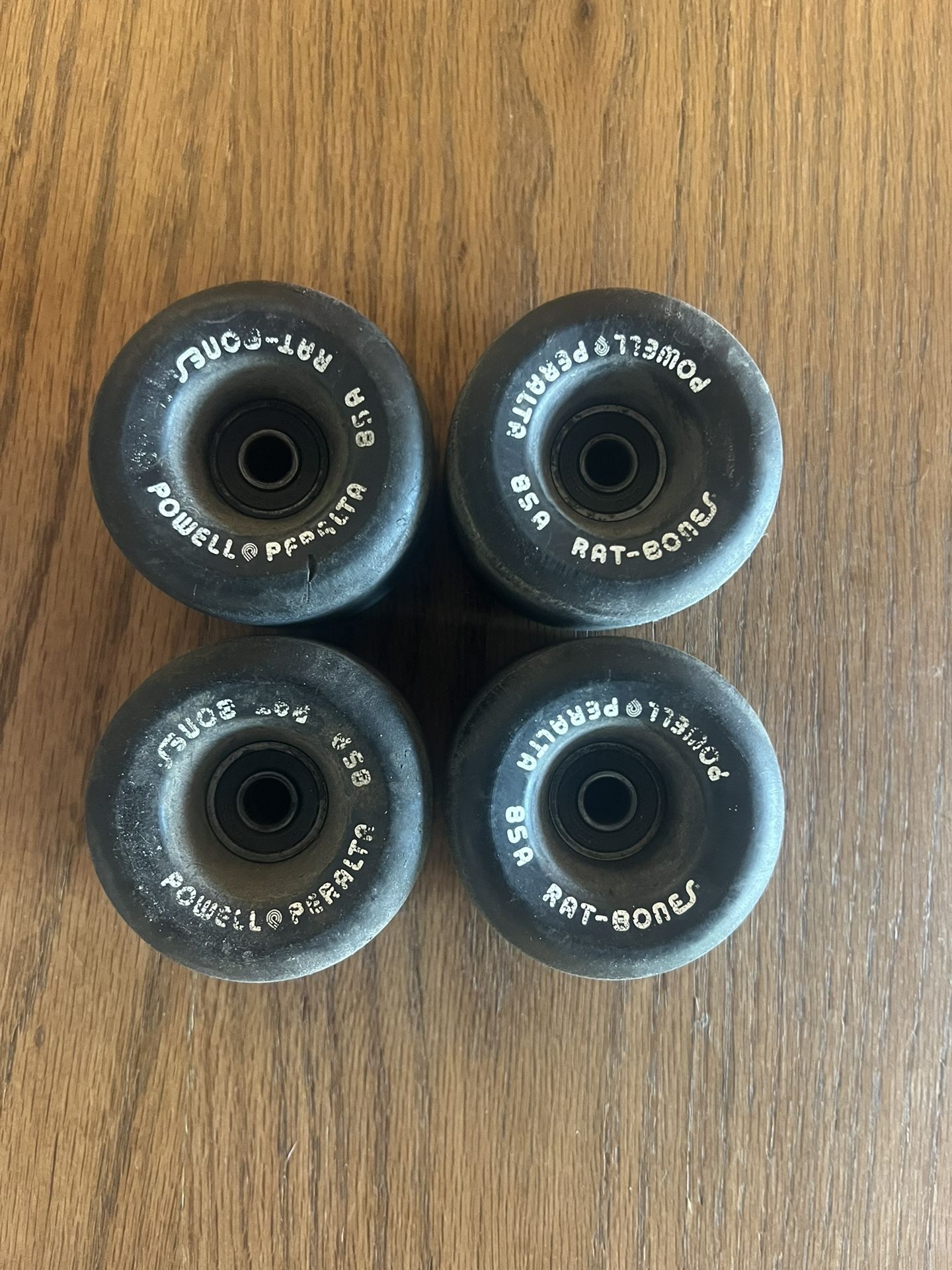 Vintage Powell Peralta Rat Bones Wheels - 85A Black