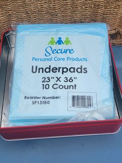 Secure Personal Care Underpads 23x36 10 Count