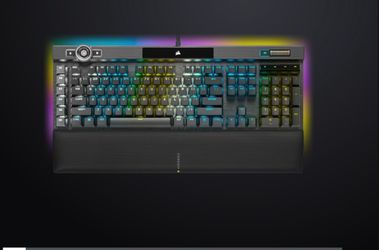 Corsair K100 RGB Optical-Mechanical Gaming Keyboard — CORSAIR OPX Switch — Black
