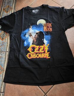 Ozzy Osbourne Bark at the Moon T-Shirt - Black Band Tee Werewolf - Large - New