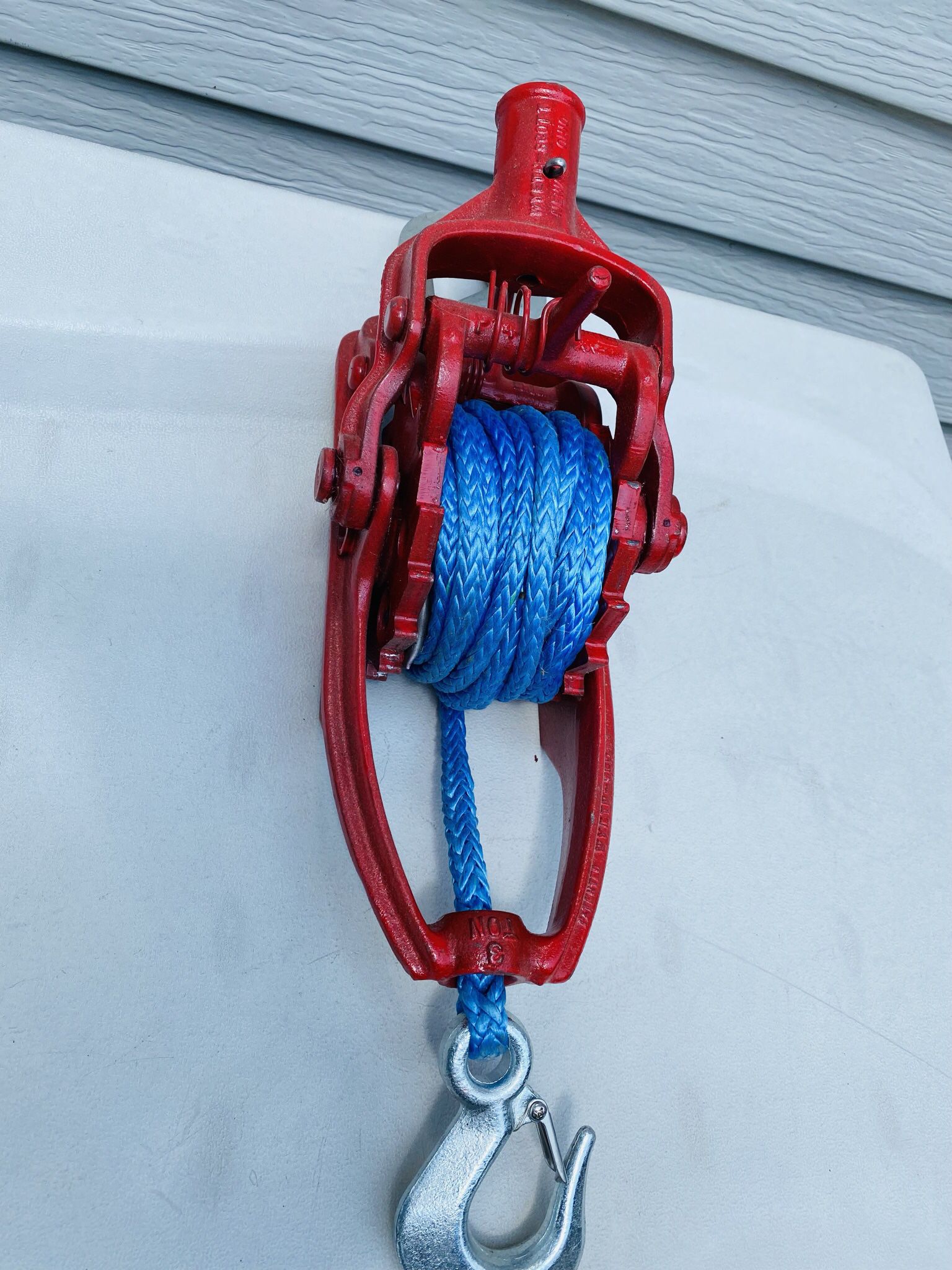 3 Ton Wyeth More Power Puller/ Winch Amsteel Blue Synthetic Rope 35 Foot  Never Used /Brand new with Box!