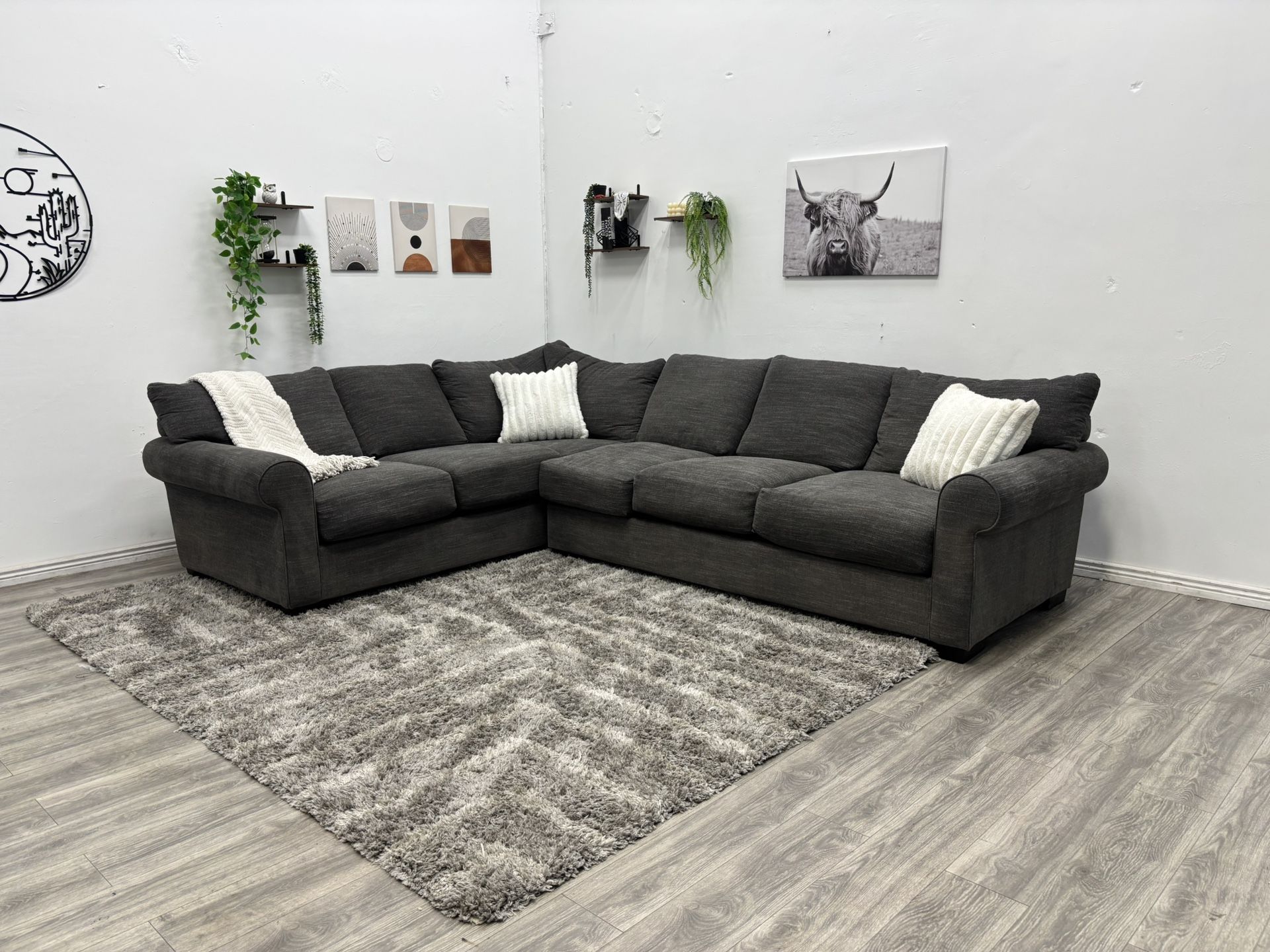 Gray Sectional Couch - Free Delivery