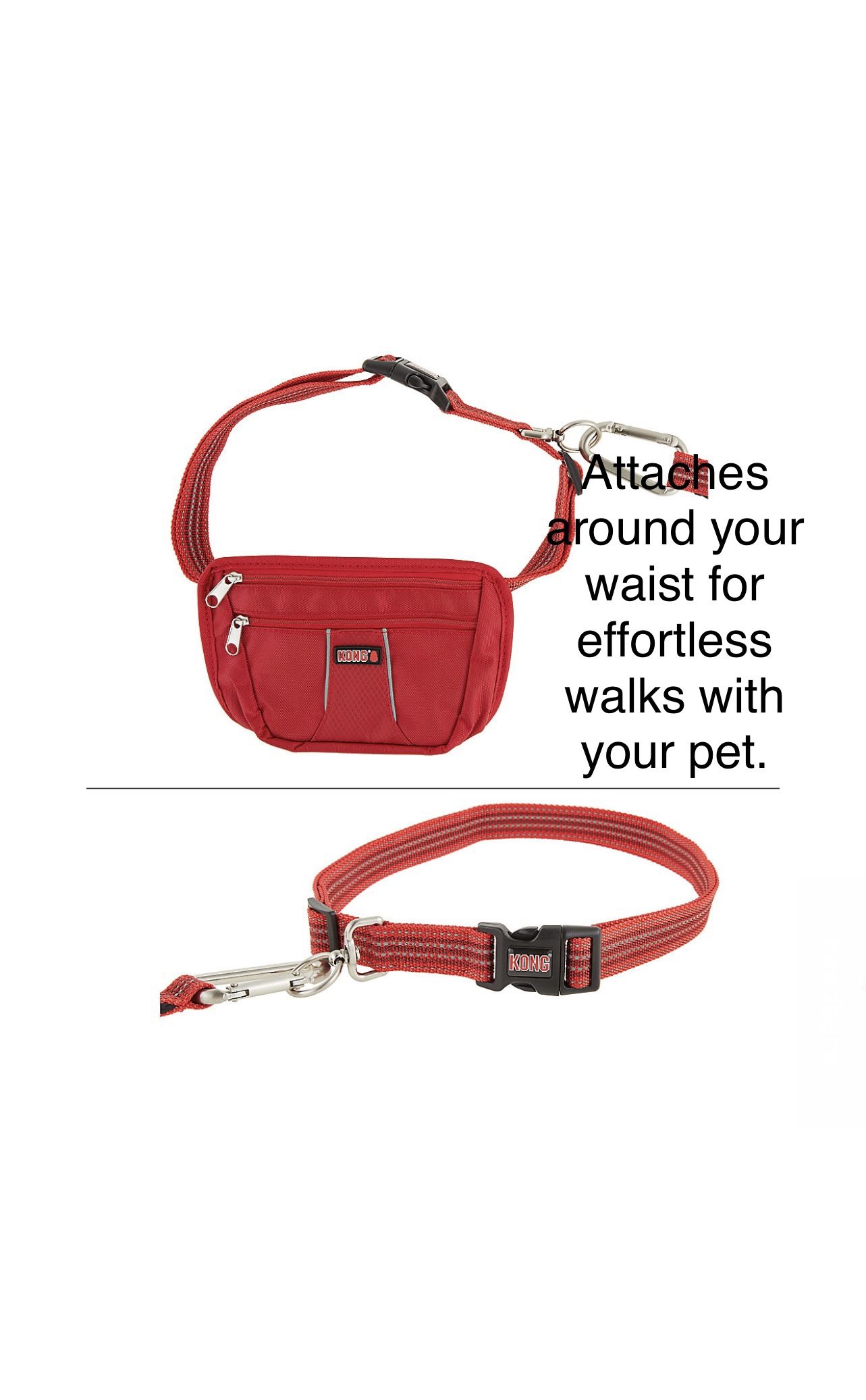 Kong leash with pouch 2025