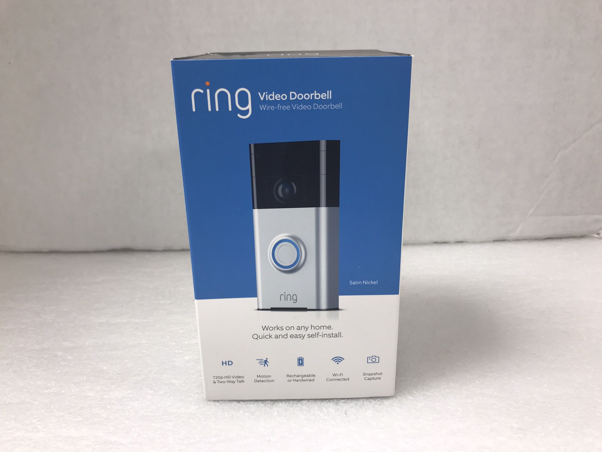 NEW Ring Doorbell 1 - Satin Nickel