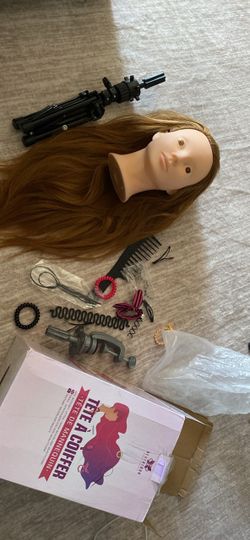 Mannequin Head with Stand and Accessories