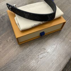 Slim Monogram Cuff Bracelet, Elegant Statement Accessory