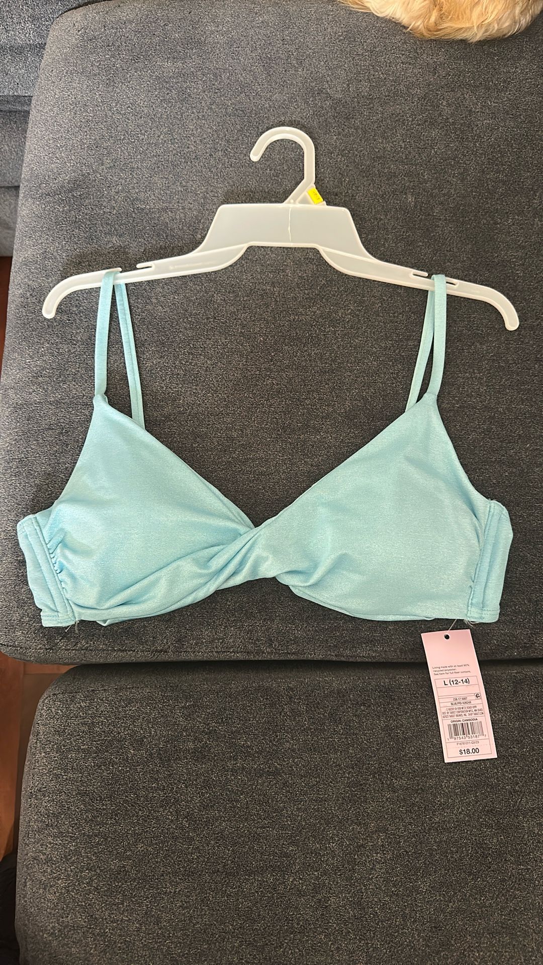Baby Blue Bikini Top
