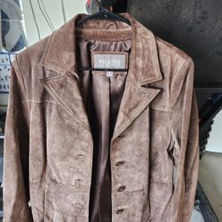 Brown Leather Jacket Womens