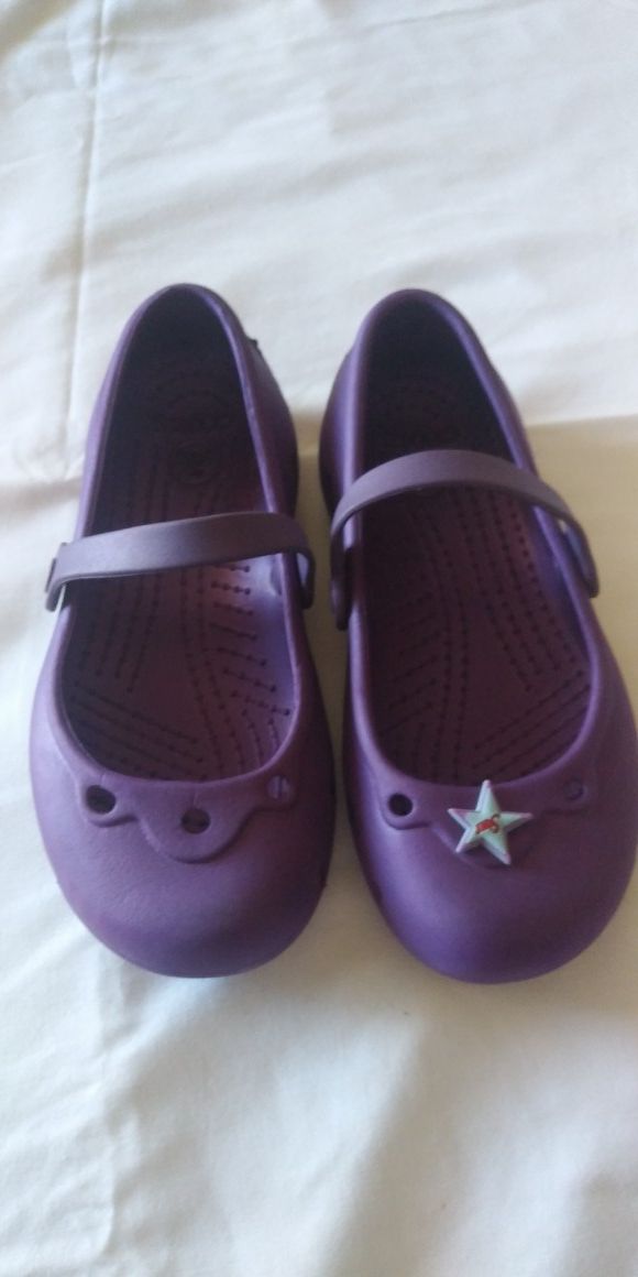 Purple Crocs size 1 or 3