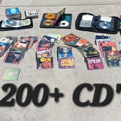 Amazing Music Collection 200+ CD's Hip-Hop, Rock, Etc!
