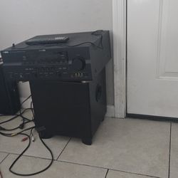 Yamaha Receiver and 5.1 Denon Speakers