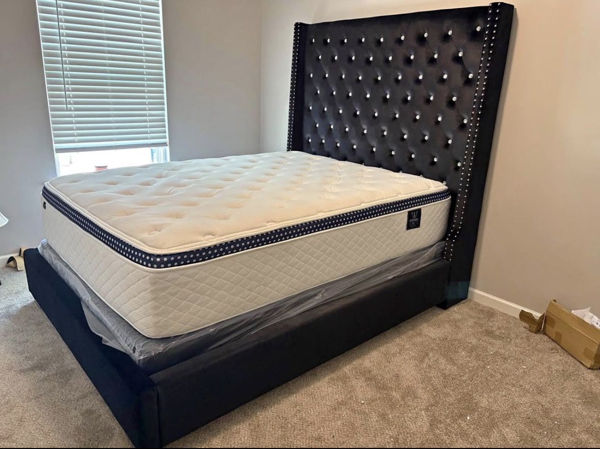 Brand New 6 Foot Tall Headboard Bed Frame Available In Multiple Colors