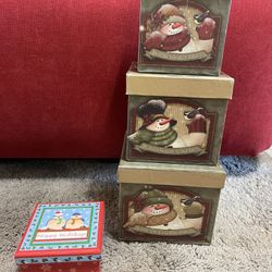 Christmas boxes, see description