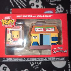 BART SIMPSON and KWIK-E-MART BITTY POP NEW