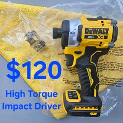 $120 New Dewalt XR High Torque 3-Speed Impact Driver (Tool-Only) 20-Volt model DCF860