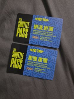 2 Head Trip shuttle passes