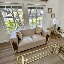 Leather Love Seat - Like New! 