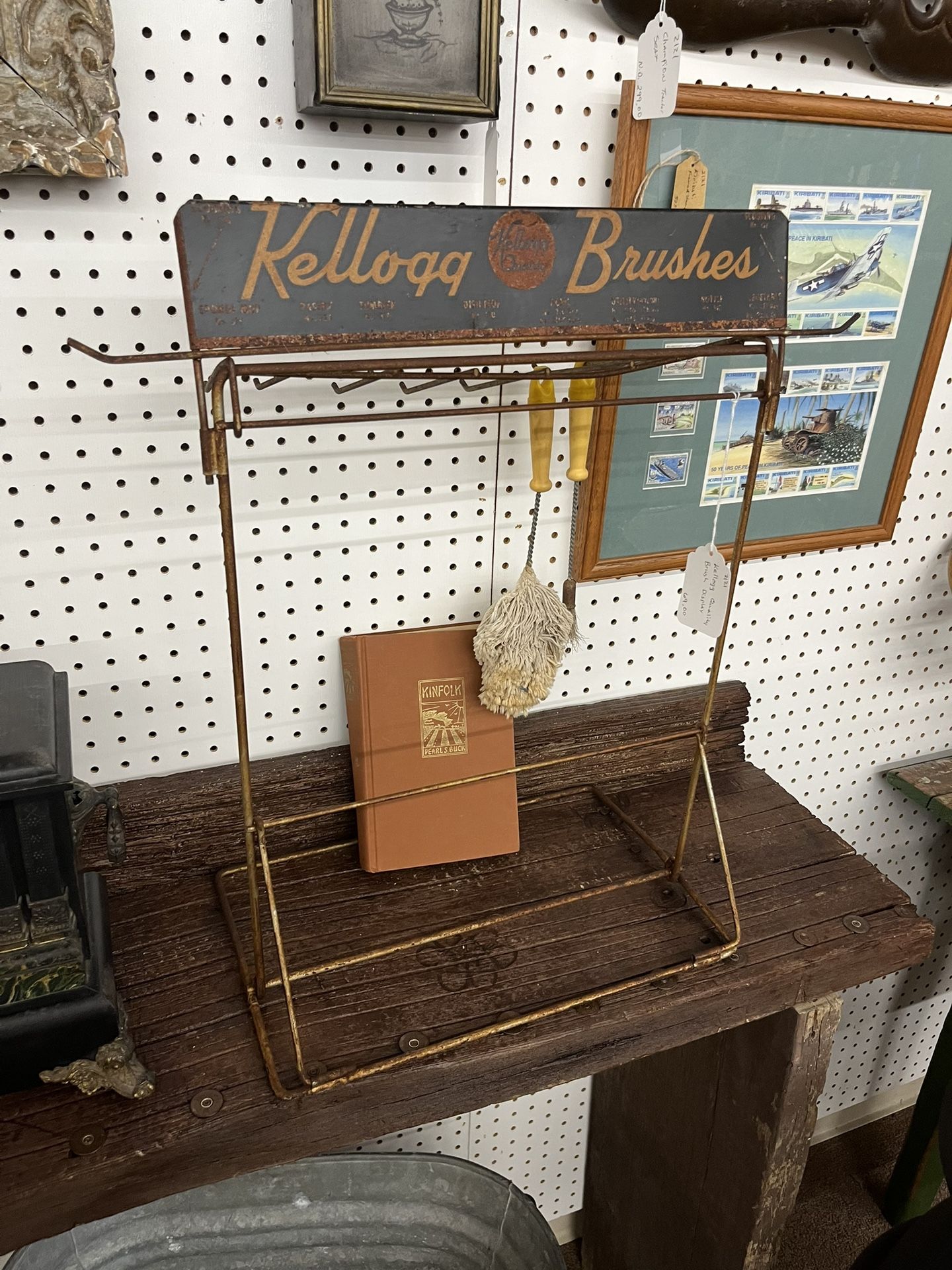 Vintage Kellogg Quality Brush Display