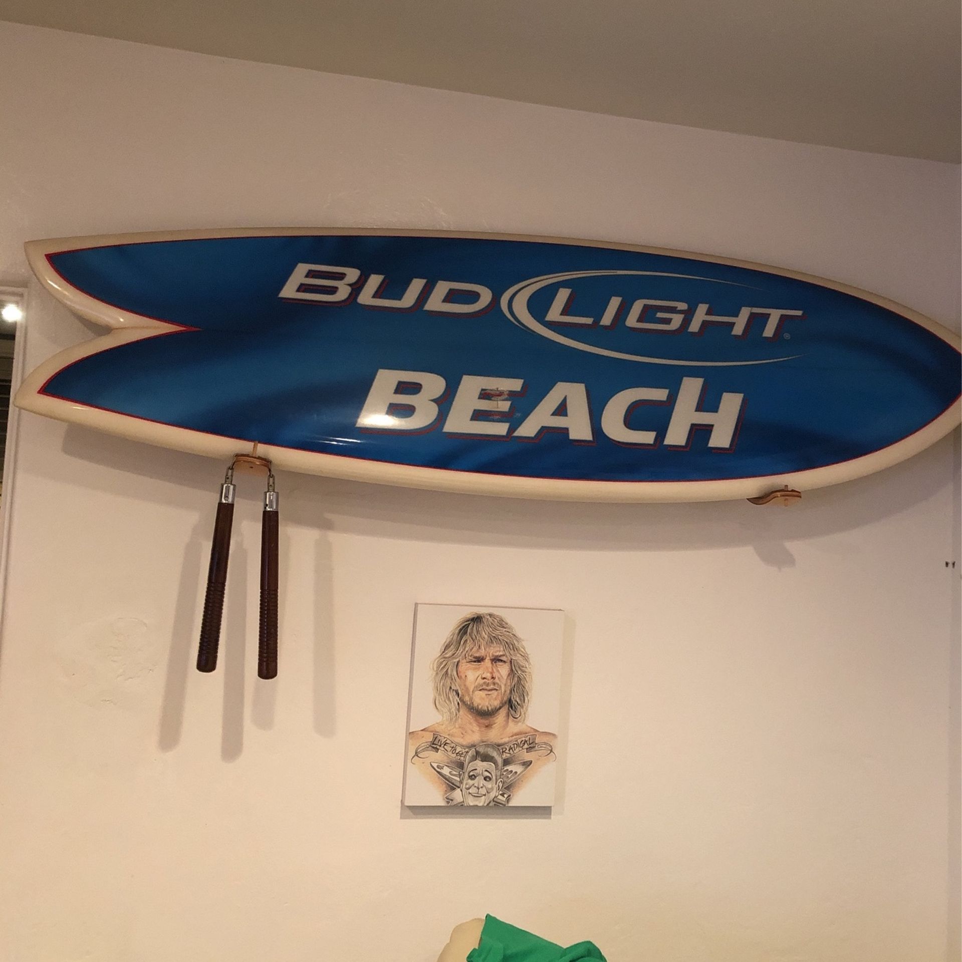 Bud Light Fish Surfboard