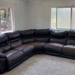Leather Sectional 