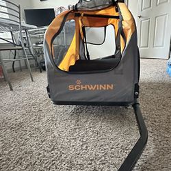 Schwinn Bike Trailer For Dogs (Orange And Grey)