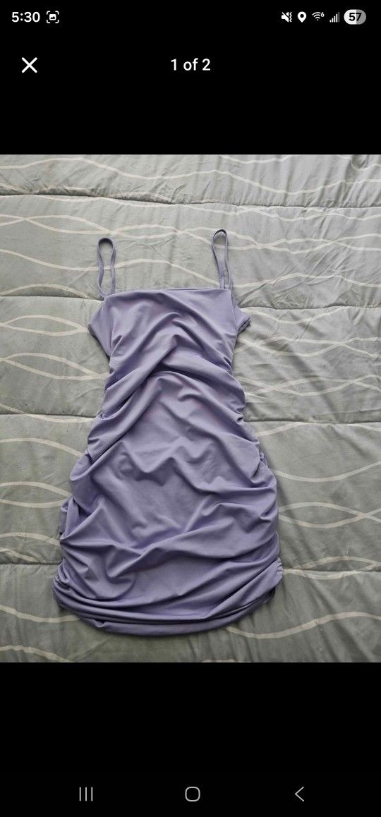 Purple Body Con Dress